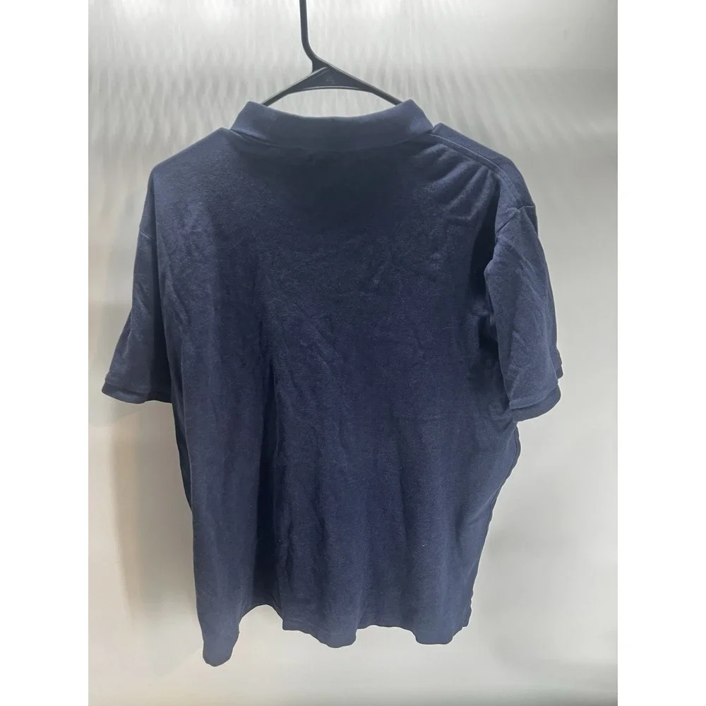 Polo Ralph Lauren 100% Cotton Classic Fit Polo Shirt Men's Large Navy Blue Pony‎
